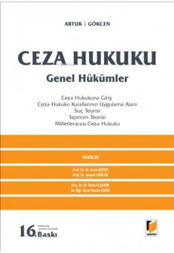 Ceza Hukuku Genel Hükümler - 1