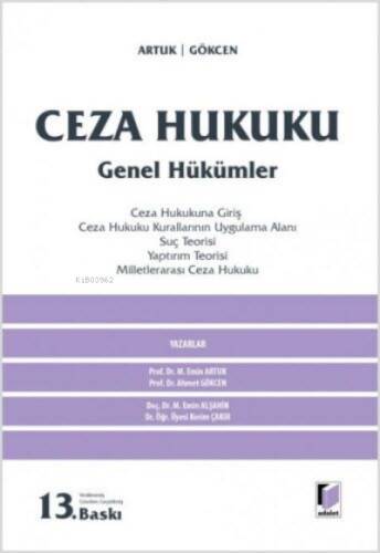 Ceza Hukuku Genel Hükümler - 1