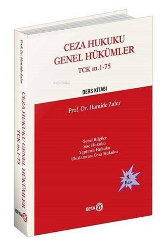 Ceza Hukuku Genel Hükümler ;TCK m.1-75 Ders Kitabı - 1