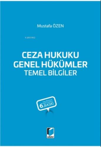 Ceza Hukuku Genel Hükümler Temel Bilgiler - 1