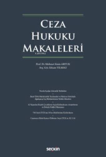 Ceza Hukuku Makaleleri - 1