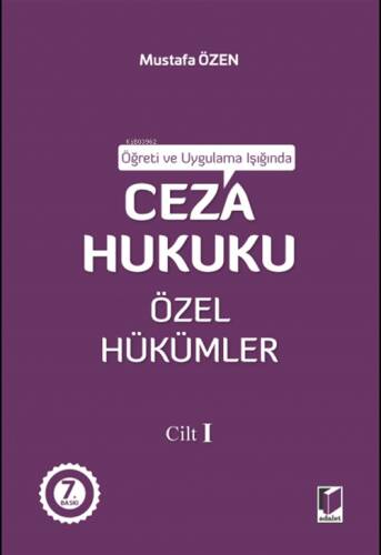 Ceza Hukuku Özel Hükümler Cilt I - 1