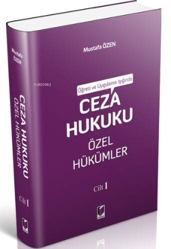 Ceza Hukuku Özel Hükümler Cilt I - 1