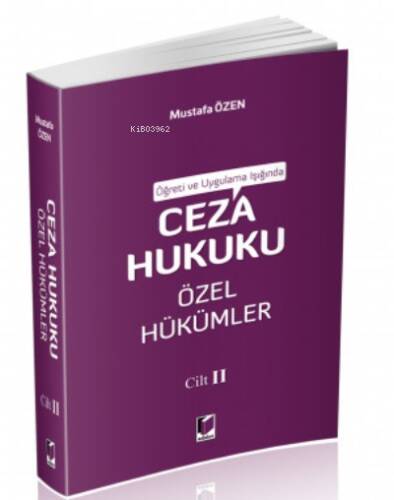 Ceza Hukuku Özel Hükümler Cilt II - 1