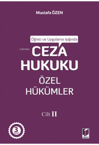 Ceza Hukuku Özel Hükümler Cilt II - 1