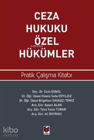 Ceza Hukuku Özel Hükümler Pratik Çalışma Kitabı - 1