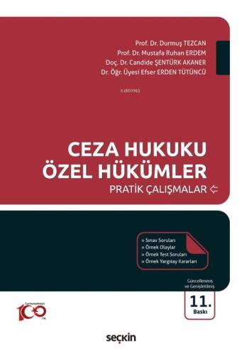 Ceza Hukuku Özel Hükümler Pratik Çalışmalar - 1