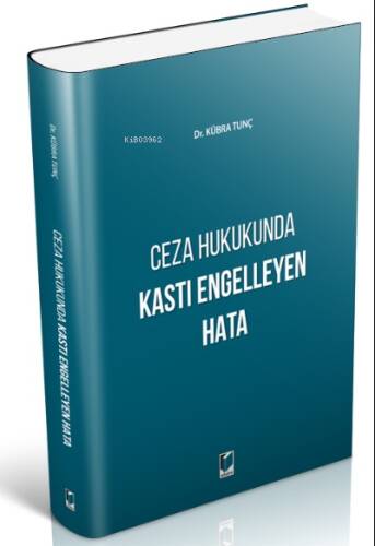 Ceza Hukukunda Kastı Engelleyen Hata - 1