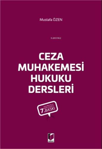 Ceza Muhakemesi Hukuku Dersleri - 1