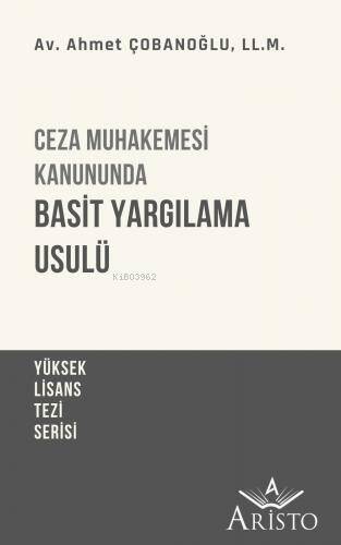 Ceza Muhakemesi Kanununda Basit Yargılama Usulü - 1