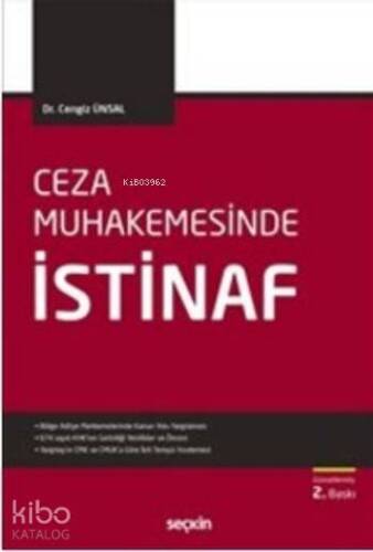 Ceza Muhakemesinde İstinaf (Ciltli) - 1