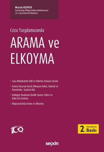 Ceza Yargılamasında Arama ve Elkoyma - 1