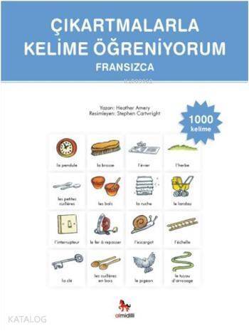 Çıkartmalarla Kelime Öğreniyorum Fransızca-1000 Kelime - 1