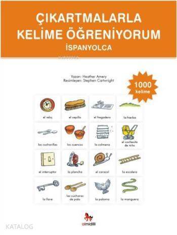 Çıkartmalarla Kelime Öğreniyorum İspanyolca-1000 Kelime - 1