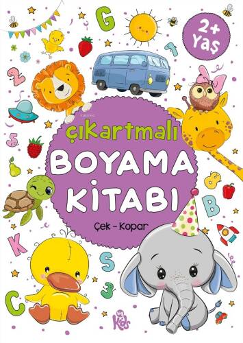 Çıkartmalı Boyama Kitabı - 2 Yaş +;Çek - Kopar - 1