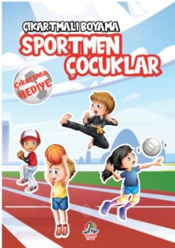 Çıkartmalı Boyama - Sportmen Çocuklar - 1