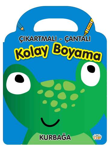 Çıkartmalı Çantalı Kolay Boyama - Kurbağa - 1