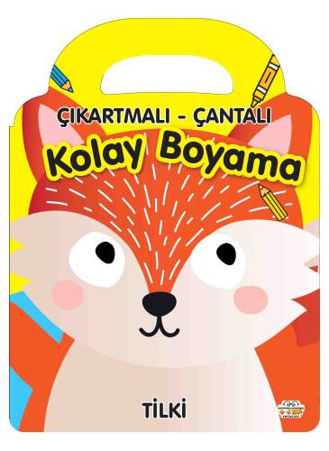 Çıkartmalı Çantalı Kolay Boyama - Tilki - 1