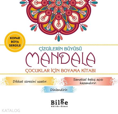 Çizgilerin Büyüsü - Mandala;Çocuklar İçin Boyama Kitabı - 1