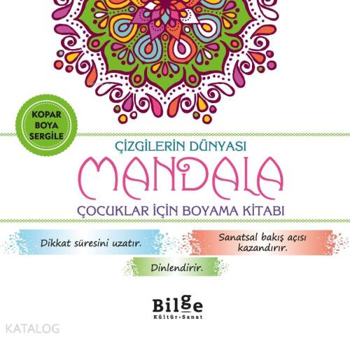 Çizgilerin Dünyası - Mandala;Çocuklar İçin Boyama Kitabı - 1