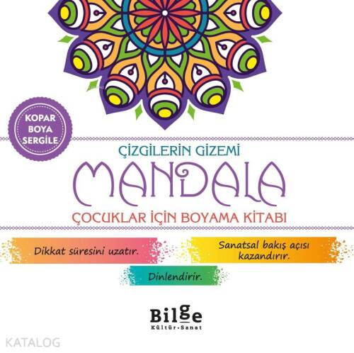 Çizgilerin Gizemi - Mandala;Çocuklar İçin Boyama Kitabı - 1