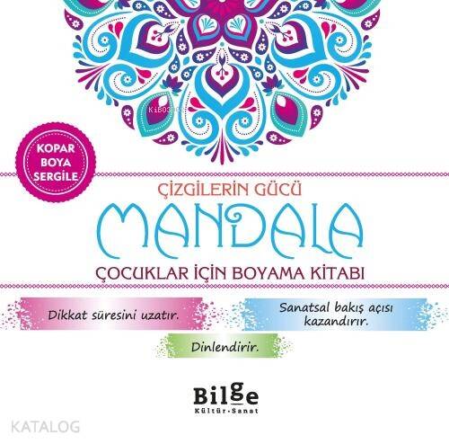 Çizgilerin Gücü - Mandala;Çocuklar İçin Boyama Kitabı - 1