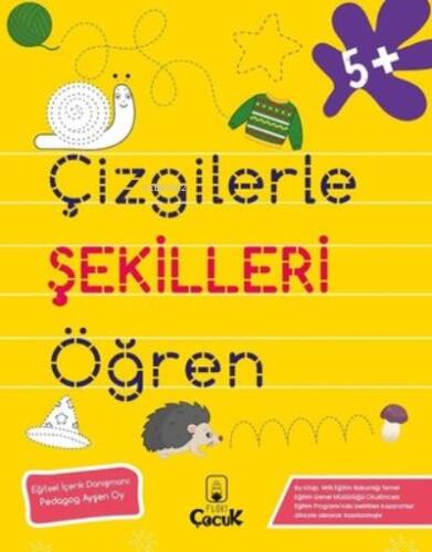 Çizgilerle Şekilleri Öğren - 5+ Yaş - 1