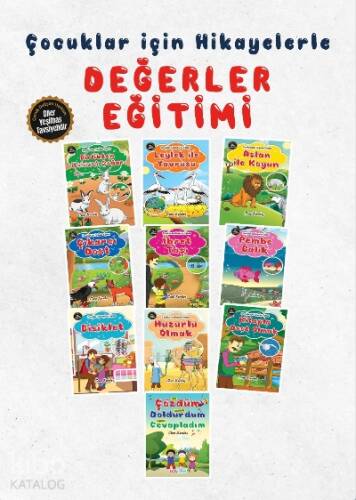 Çocuklar İçin Değerler Eğitimi (10 Kitap Set) - 1