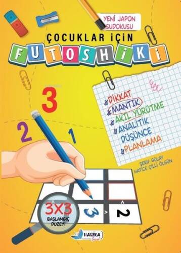 Çocuklar İçin Futoshiki 3 x 3 Başlangıç Düzeyi - 1