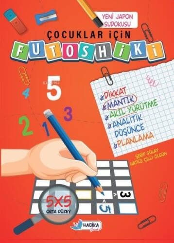 Çocuklar İçin Futoshiki 5 x 5 Başlangıç Düzeyi - 1