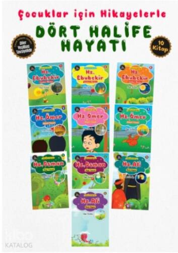 Çocuklar İçin Hikâyelerle Dört Halife Hayatı 10 Kitap Set - 1