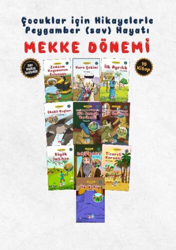 Çocuklar İçin Mekke Dönemi Seti (10 Kitap Takım) - 1