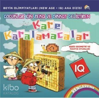 Çocuklar İçin Zeka ve Dikkat Geliştiren Kare Karalamacalar - 1