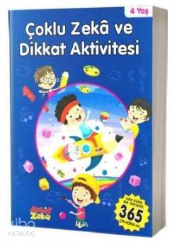 Çoklu Zeka ve Dikkat Aktivitesi 4 Yaş - Mavi Kitap - 1