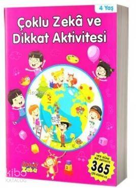 Çoklu Zeka ve Dikkat Aktivitesi 4 Yaş - Pembe Kitap - 1