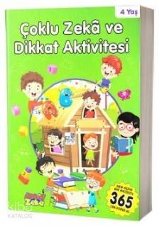 Çoklu Zeka ve Dikkat Aktivitesi 4 Yaş - Yeşil Kitap - 1