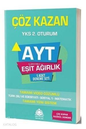 Çöz Kazan Yayınları AYT Eşit Ağırlık 5 Adet Deneme Seti Çöz Kazan - 1