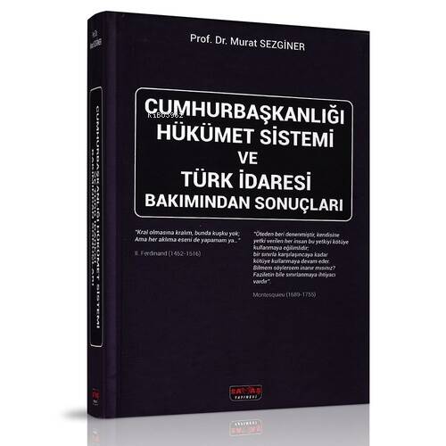 Cumhurbaşkanlığı Hükümet Sistemi - 1