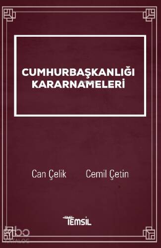 Cumhurbaşkanlığı Kararnameleri - 1