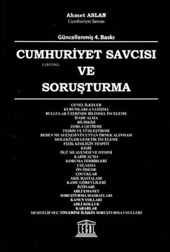 Cumhuriyet Savcısı ve Soruşturma - 1