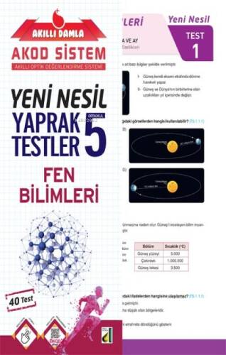 Damla Eğitim Yeni Nesil Fen Bilimleri Yaprak Testler - 5 - 1