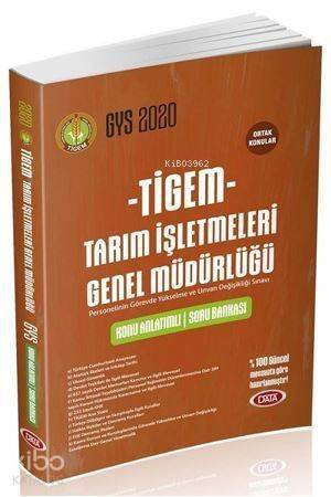 Data Yayınları 2020 GYS TİGEM Tarım İşletmeleri Konu Anlatımlı Soru Bankası - 1