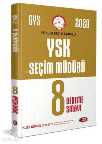 Data Yayınları 2020 GYS YSK Seçim Müdürü 8 Deneme - 1