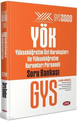 Data Yayınları 2020 GYS Yükseköğretim Üst Kuruluşları ile Yükseköğretim Kurumları Personeli Soru Ban - 1