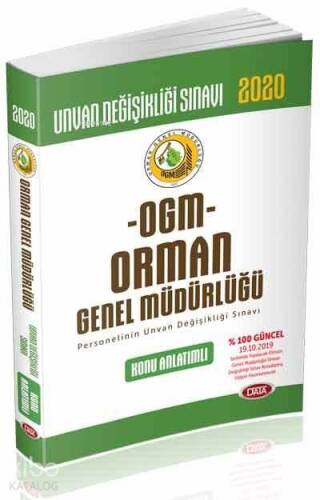 Data Yayınları 2020 OGM Orman Genel Müdürlüğü Unvan Değişikliği Sınavı Konu Anlatımlı - 1