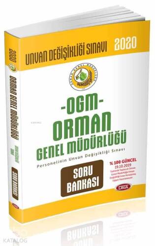 Data Yayınları 2020 OGM Orman Genel Müdürlüğü Unvan Değişikliği Sınavı Soru Bankası - 1