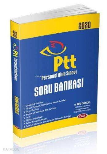 Data Yayınları 2020 PTT Personel Alım Sınavı Soru Bankası - 1