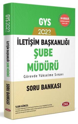 Data Yayınları 2022 İletişim Başkanlığı GYS Şube Müdürü Soru Bankası - 1