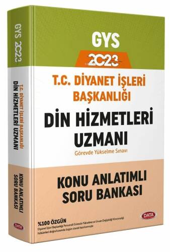 Data Yayınları 2023 Diyanet İşleri Başkanlığı Din Hizmetleri Uzmanı GYS Konu Anlatımlı Soru Bankası - 1