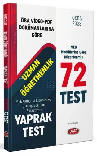 Data Yayınları 2023 Uzman Öğretmen Yaprak Test - 1